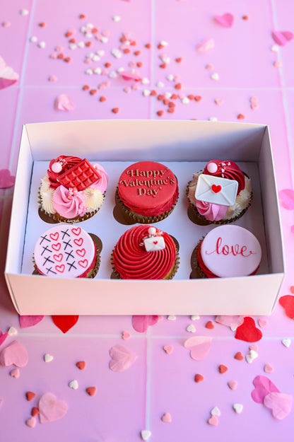 Valentines Day Cupcakes - Box of 6