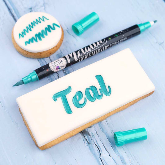 Sweet Stamp - Metallic Teal Edible Marker