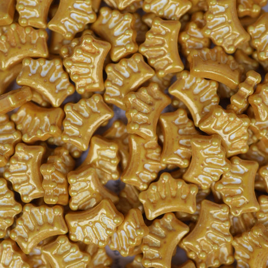 Halo Sprinkles - Gold Crown Shapes