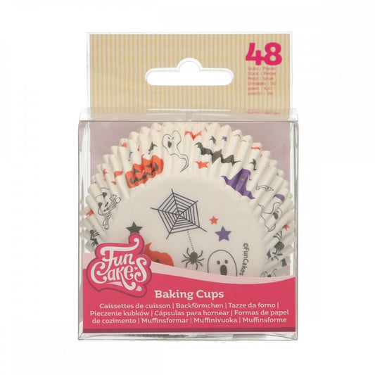 FUNCAKES Halloween Baking Cases x 48