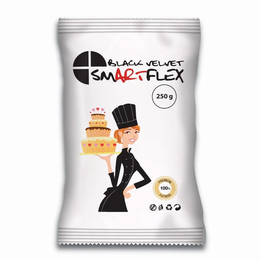 SMARTFLEX Black Velvet Sugarpaste - 250g