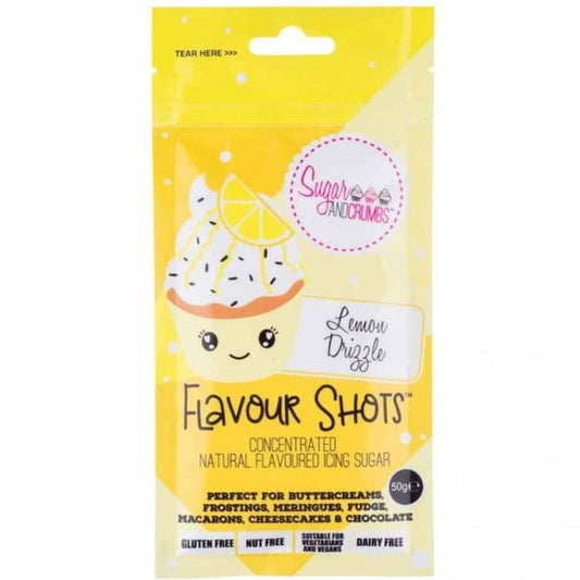 SUGAR & CRUMBS Lemon Drizzle Natural Flavoured Flavour Shot 50g