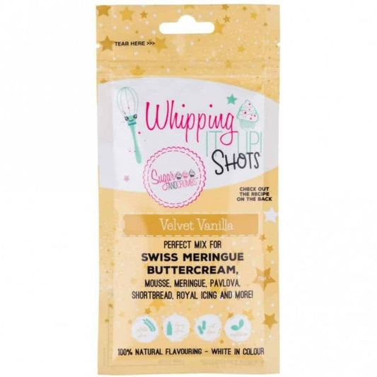 SUGAR & CRUMBS Velvet Vanilla Swiss Meringue Buttercream Whipping It Up Shot 70g