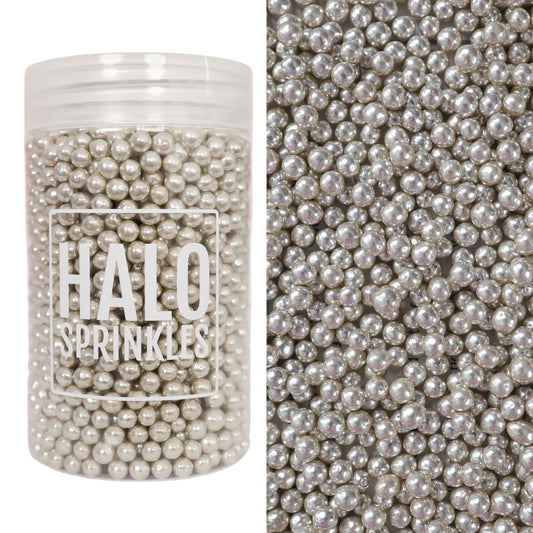 Halo Sprinkles- 4mm High Shine Silver