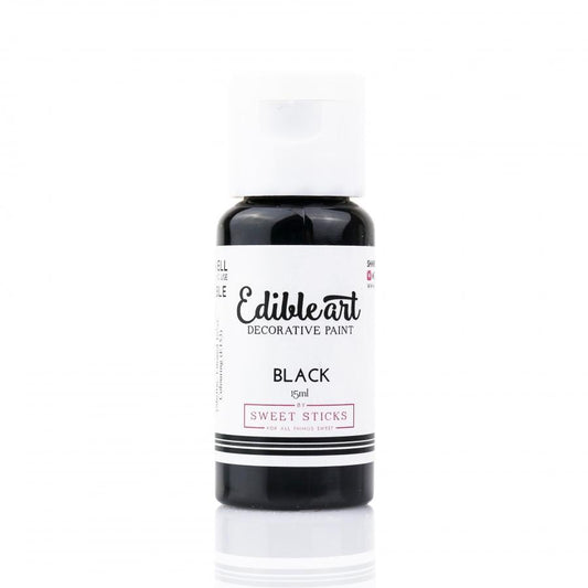 Sweet Sticks - Edible Paint - Black (15ml)