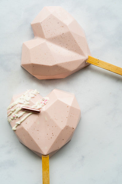 Geometric Heart Cakesicle Mould