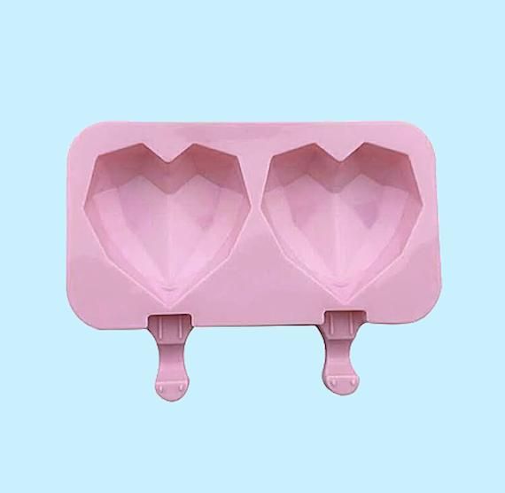 Geometric Heart Cakesicle Mould