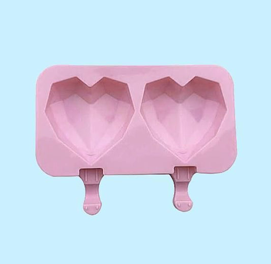 Geometric Heart Cakesicle Mould