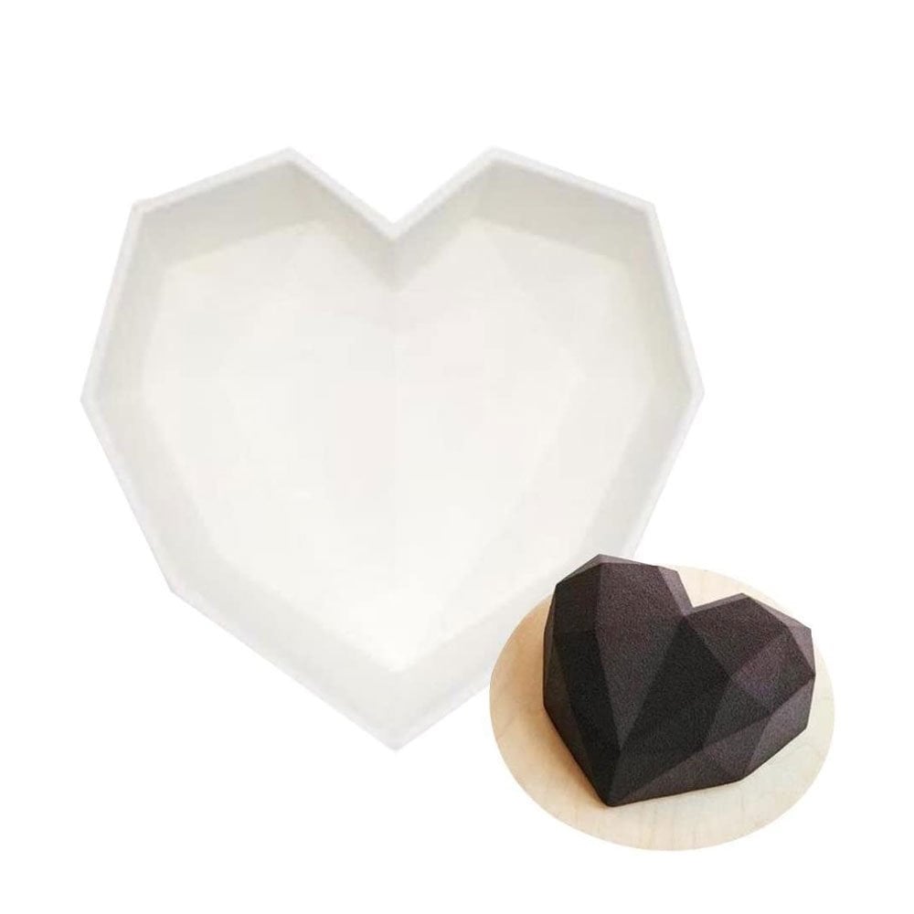 Large Geometric Heart Mould