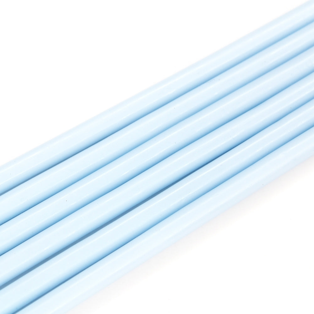 Make A Wish - Tall Pastel Blue Candles x 6