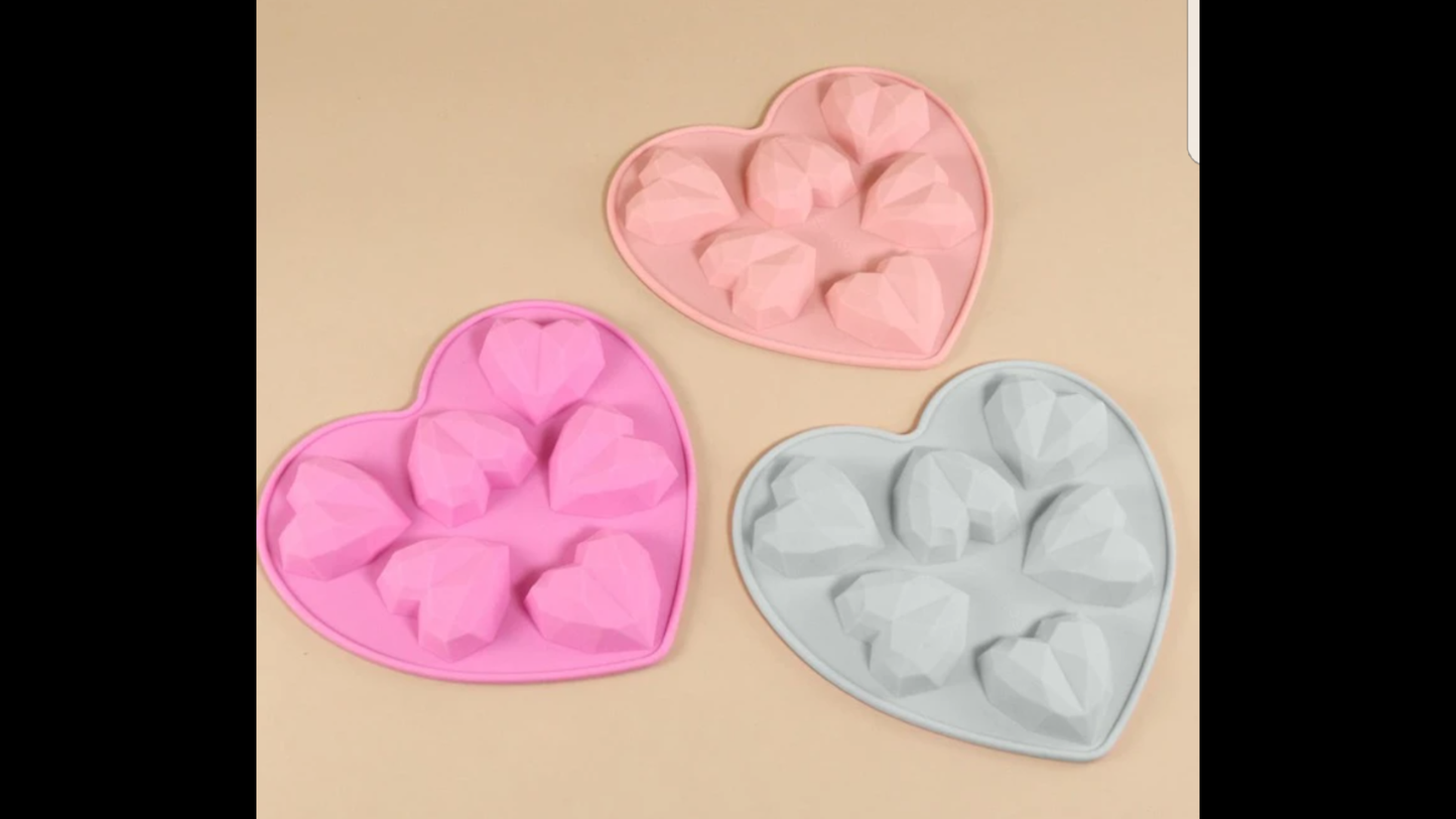 Mini Geometric Heart Mould