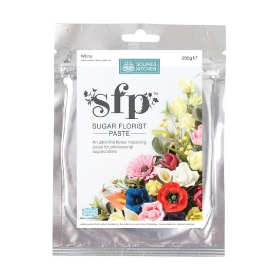 Squires Kitchen Sugar Florist Paste WHITE 200g