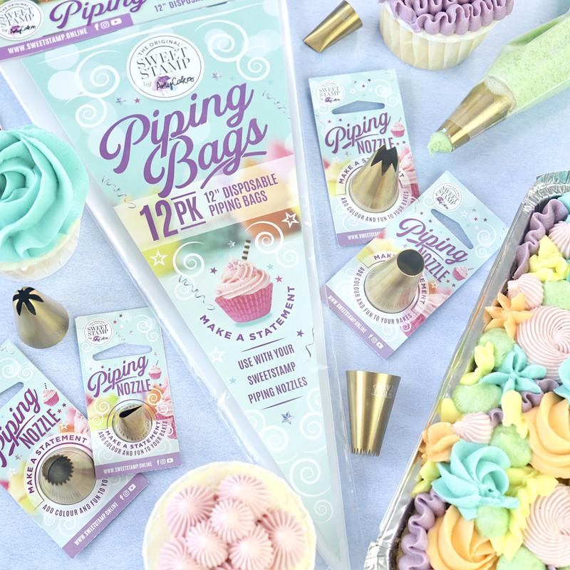 Sweet Stamp Piping Bags - Pack of 12